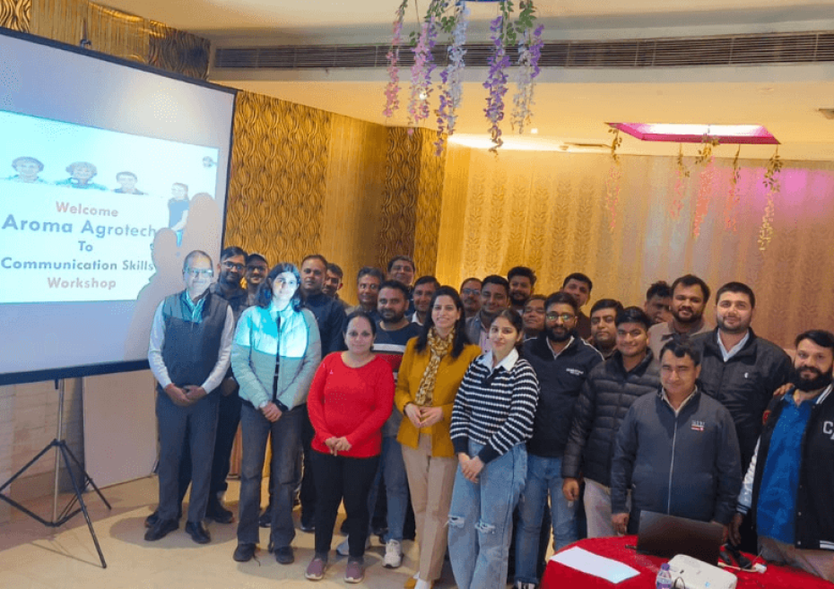 Delhi based Corporate Trainer, Capt Manjula Katoch Conducted a workshop on communication skills for one of the leading Agritech Companies.