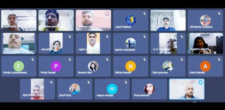 Mamta Mehta conducted a virtual training session for a dynamic group of HR professionals from different parts of the country