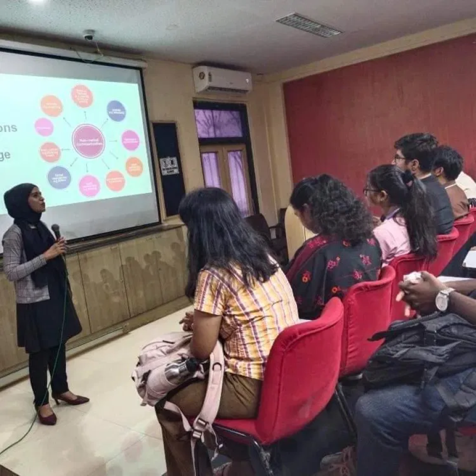 Nuzhat Mirajkar Conducted a Session on “Campus to Corporate” for graduating students of RD & NH National College