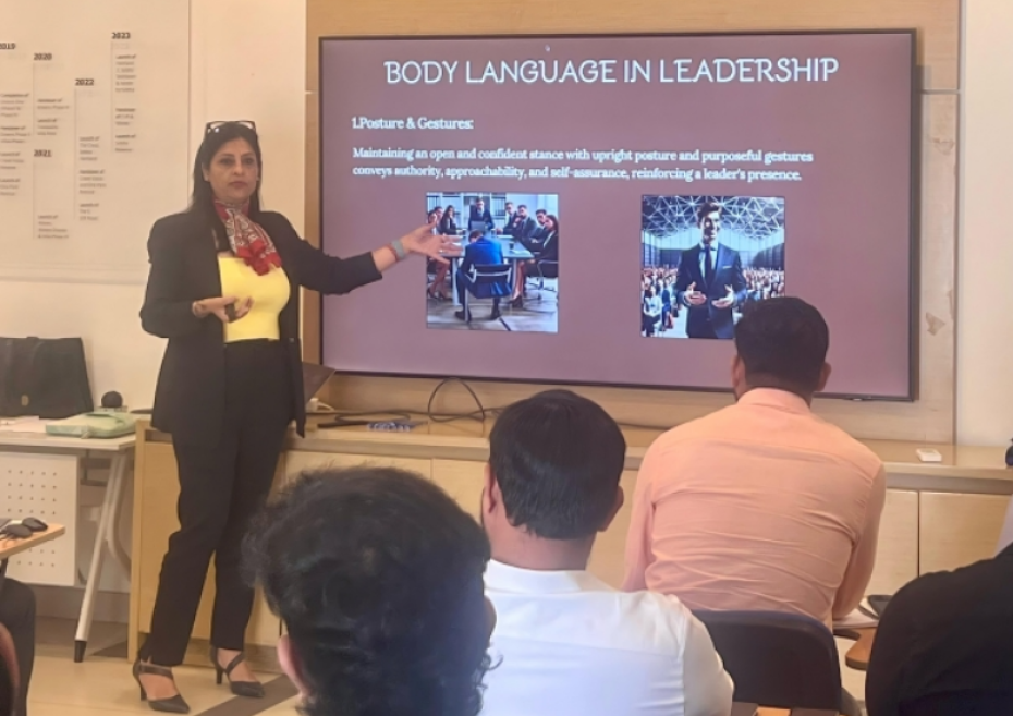 Dubai-based Soft Skills trainers Urvazi Elavia & Sharmila Subramaniam conducted a training session on 