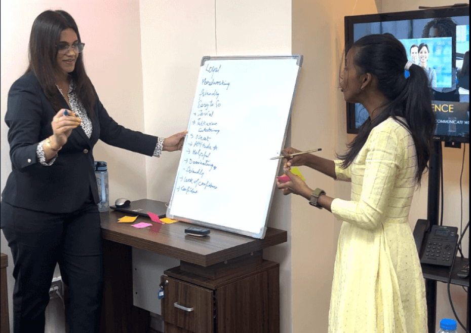 Dubai based Image and Soft Skills Coach Daljinder Kaur conducted a session titled “Polished Presence – Dress, Groom and Communicate with Impact“
