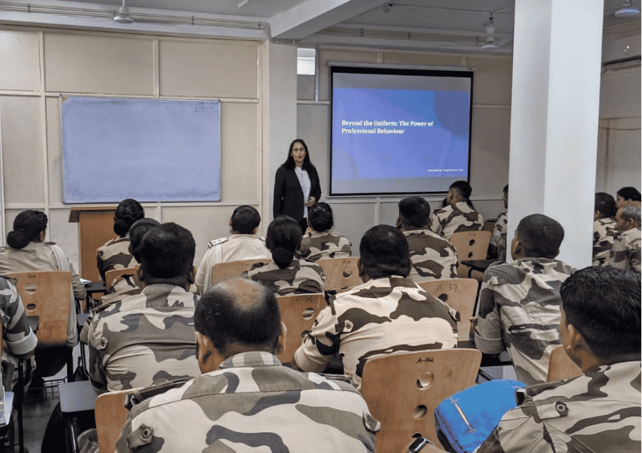 Shweta Mishra Singh, Aspiring Soft Skills Trainer, Conducts Professional Behaviour Training for CISF Personnel