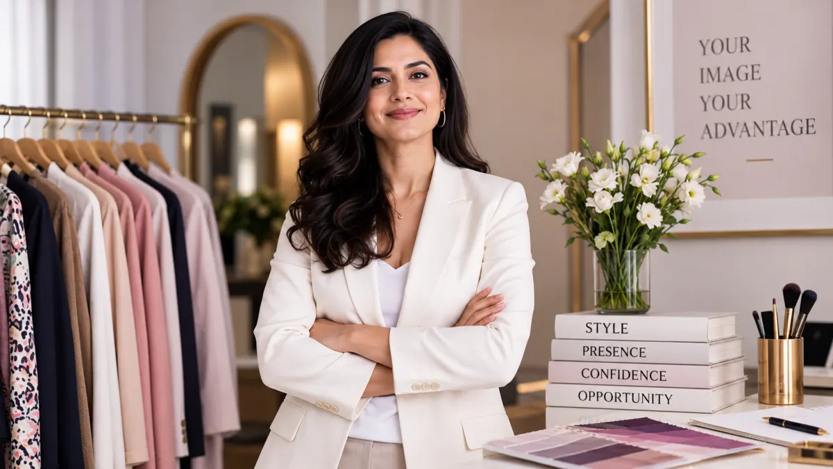 Certified Image Consultant working with a client