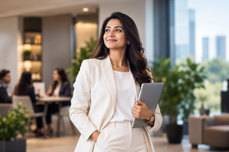 Confident professional representing growth and possibility