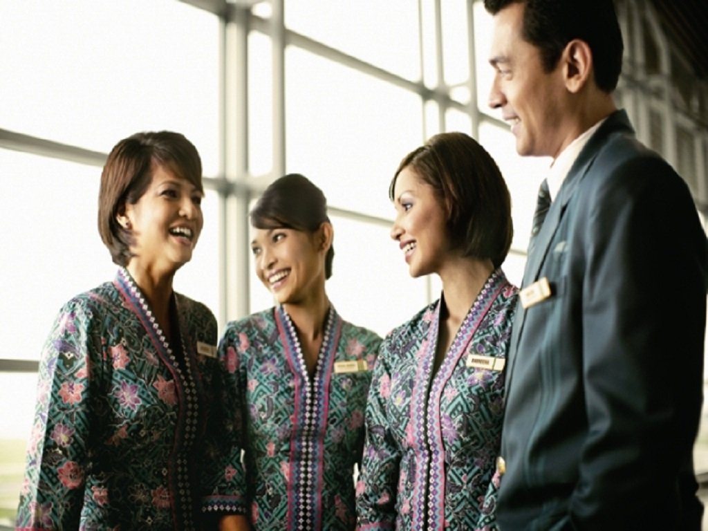 A group of cabin crew members
